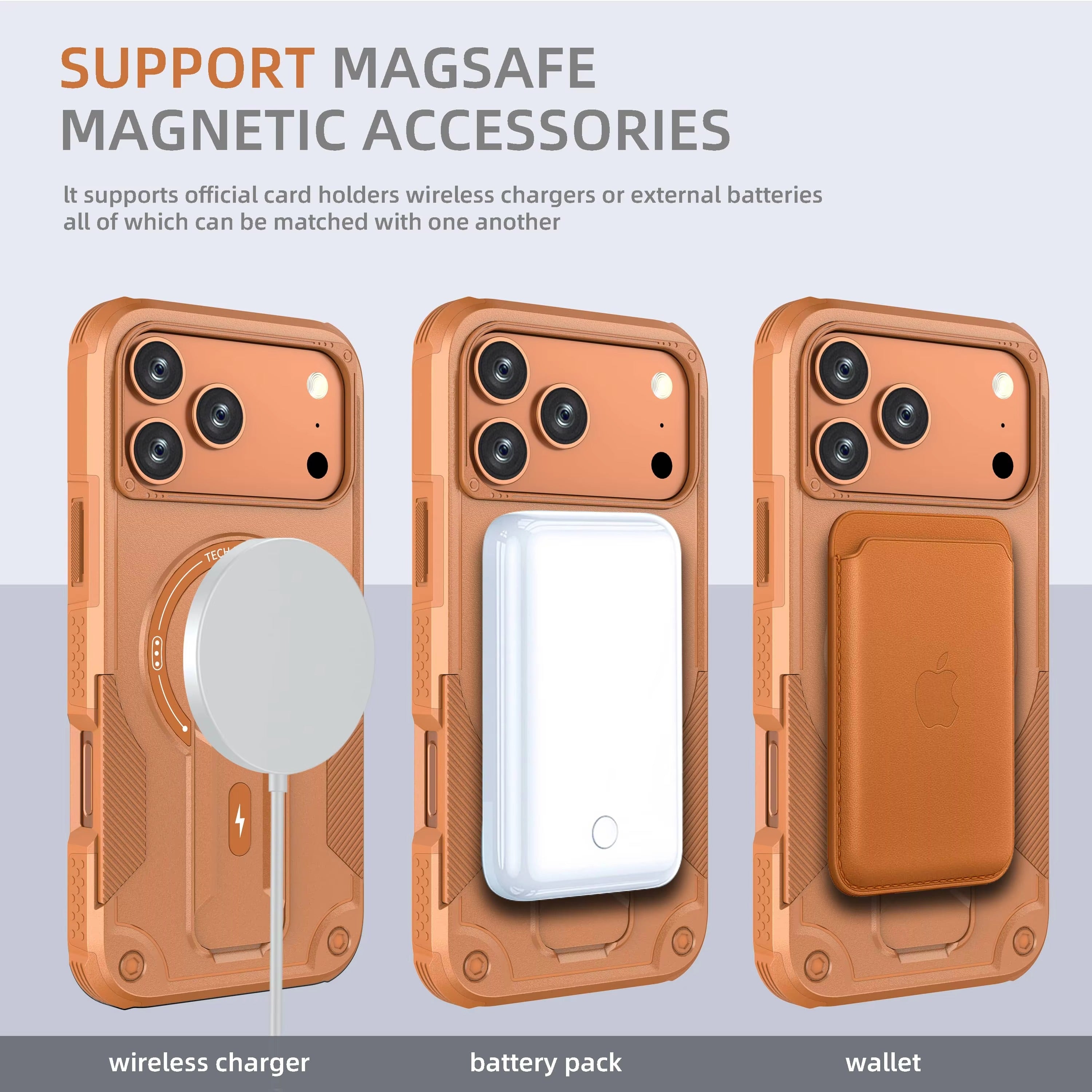 Magnetic Shockproof Kickstand Case iPhone 12