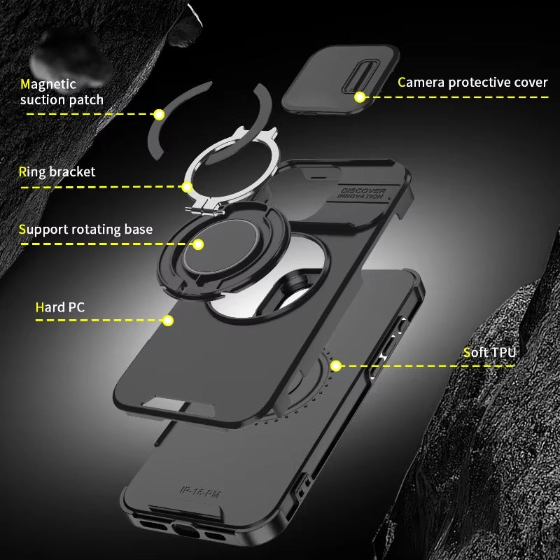 Luxury Rugged Armor Magnetic Case iPhone11