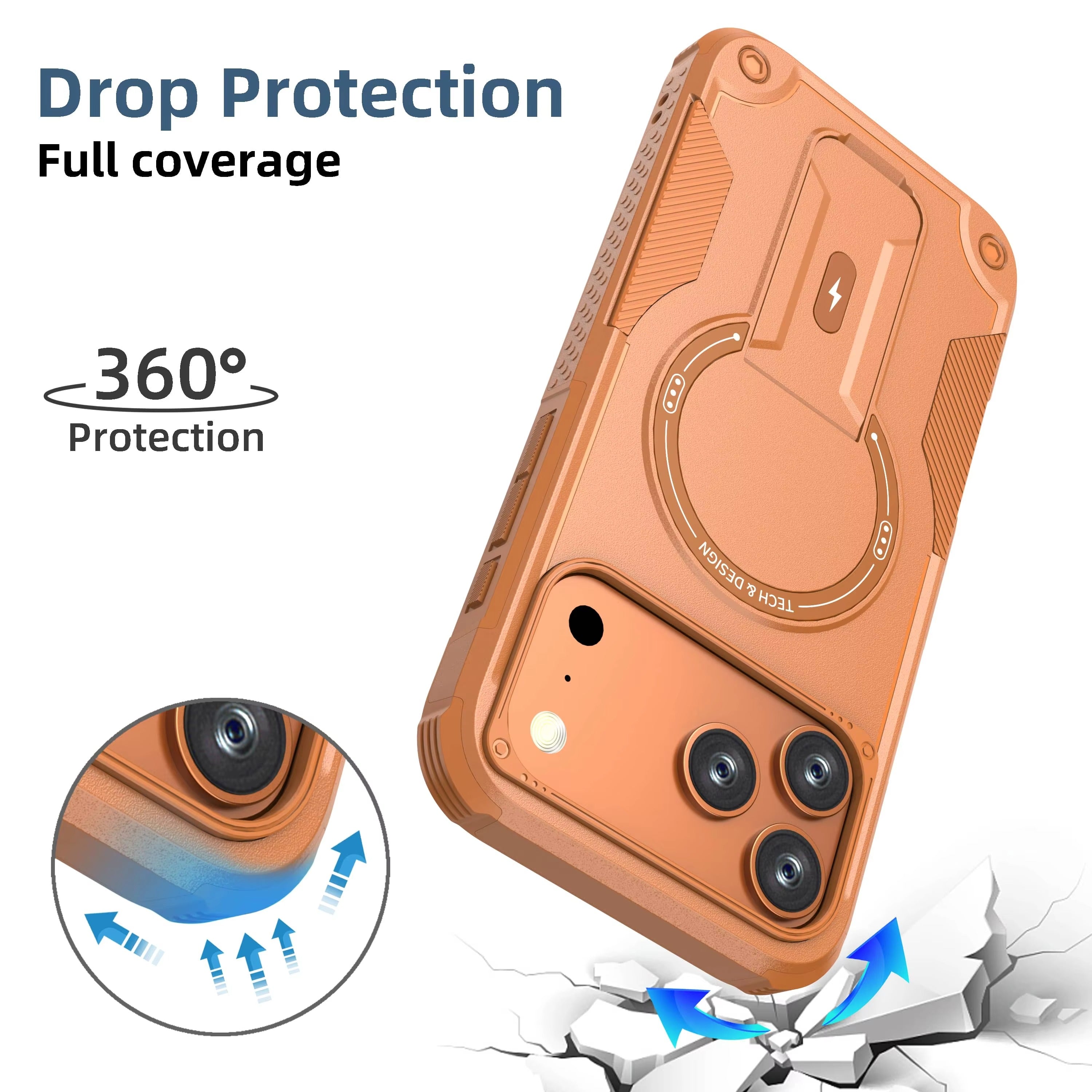 Magnetic Shockproof Kickstand Case iPhone 12