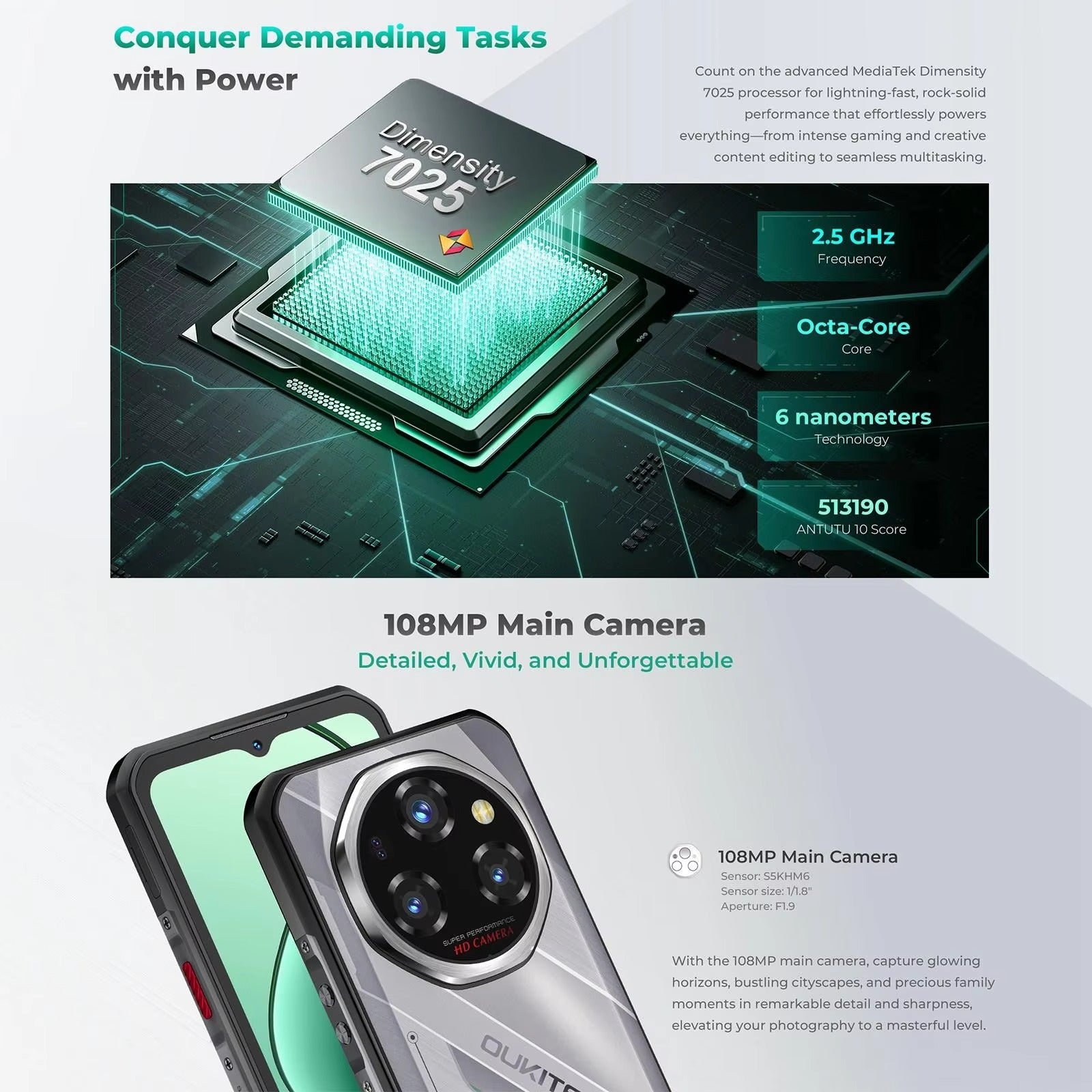 Capture More With 108MP Rugged Beast